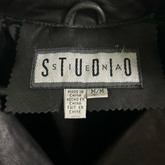 Sienna Studio Black Leather Jacket Timeless Tailored Design - Picture 4 of 6